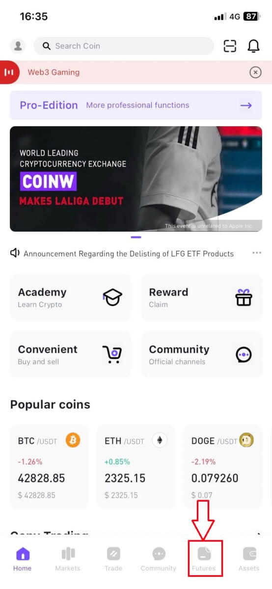 How to do Futures Trading on CoinW How to do Futures Trading on CoinW