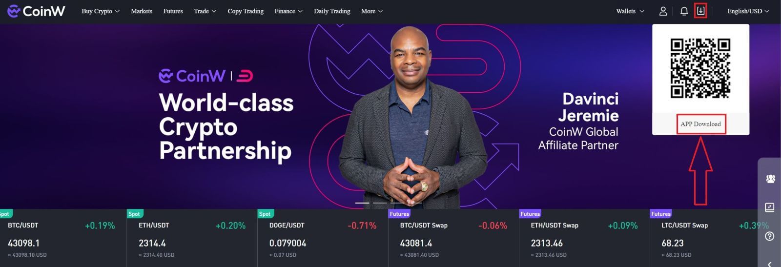 Maitiro ekudhawunirodha uye kuisa CoinW Chikumbiro cheLaptop / PC (Windows, macOS) Maitiro ekudhawunirodha uye kuisa CoinW Chikumbiro cheLaptop / PC (Windows, macOS)