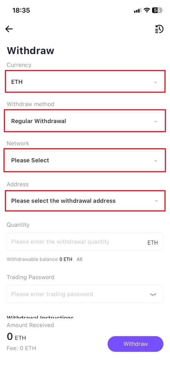 How to Withdraw from CoinW