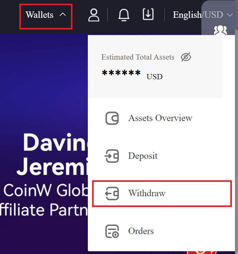 How to Withdraw from CoinW